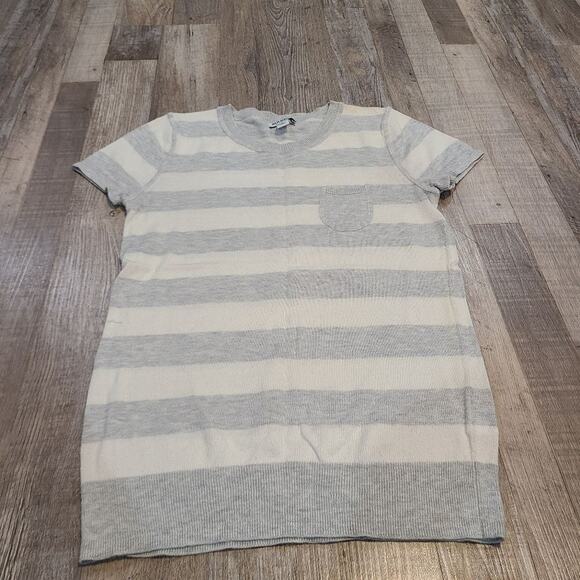Old Navy xs womens striped knit short sleeve sweater material - Picture 1 of 8